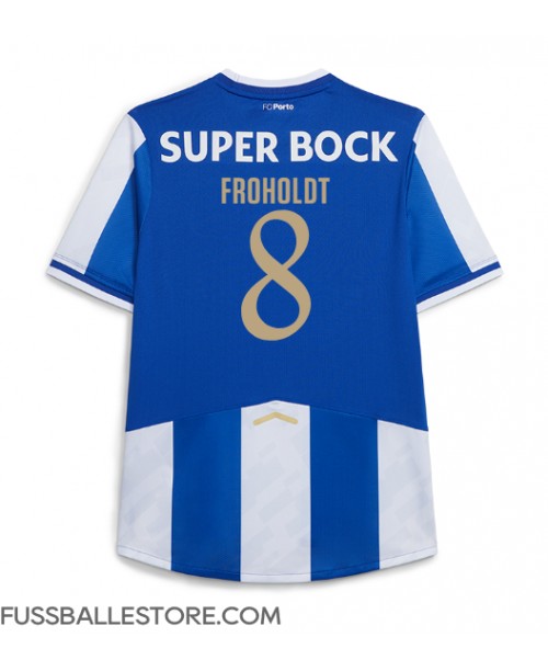 Günstige Porto Victor Froholdt #8 Heimtrikot 2025-26 Kurzarm Günstige Porto Victor Froholdt #8 Heimtrikot 2025-26 Kurzarm